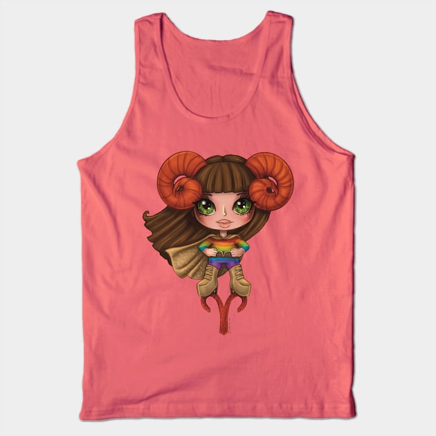 Aries Astrology Zodiac Girl Tank Top by thewickedmrshicks